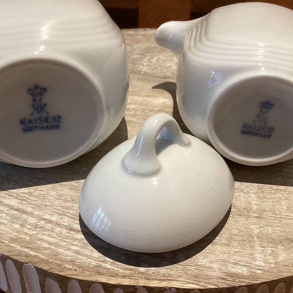 AK Kaiser Porcelain cream & sugar set - Picture 5 of 5